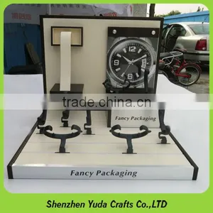 One Set of Mdf Wrist Watch Display Counter, Logo Printing Wooden Watch Stand thumbnail-3