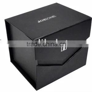 Delicate Black Cardboard Packing Box thumbnail-1