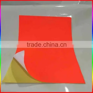 2016 New Products Orange Adhesive Fluorescent Paper Fluorescent Paper Sticker thumbnail-1