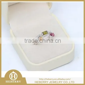 Men's Silver Rings With Tourmaline Gemstone Excellent Cutting thumbnail-3