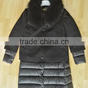 2017 New Style Wome Wool Long Down Parka thumbnail-1