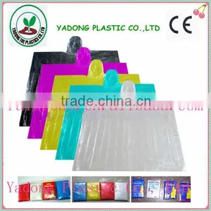 Hot Selling Promotional Customer Logo pe Disposable Rain Poncho Raincoat thumbnail-3