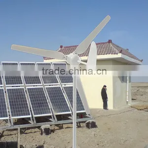300w Wind Turbine With 200w Solar Panel Wind and Solar Power System Home thumbnail-1