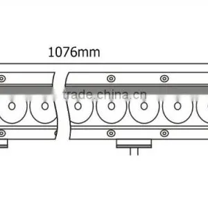High Quality 260 Watt 42inch LED Lights Bar 12v Offroad Auto 260w Led Working Light for Car thumbnail-4
