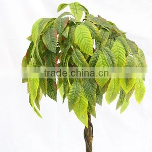 Cheap Artificial Decorative Green Luck Leaves Plant Tree Wood Trunk thumbnail-3