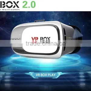 VR BOX 2.0 Google Cardboard Virtual Reality Headset 3D Glasses IMAX Video Movies Game Glasses For Bluetooth Gamepad thumbnail-1