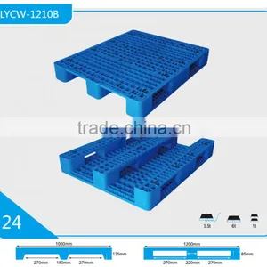 Heavy Duty Single Faced Style Plastic Pallets 1200 x 1000mm thumbnail-1