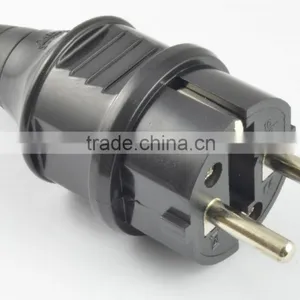 Top Quality Germany European 220 Volt AC Male Female Cable Connector thumbnail-1