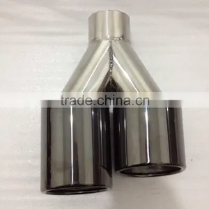 Most Popular Black Titanium Coated Universal Exhaust Tips/muffler Pipes thumbnail-3