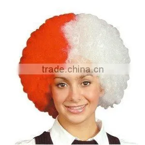 Red And White Fun Wigs - Synthetic Wigs For Males thumbnail-1