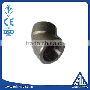 ANSI A105 3000# 45 Degree Socket Weld Elbow thumbnail-1