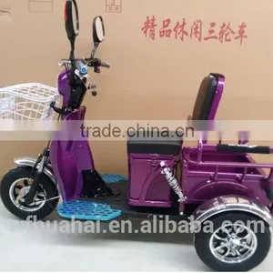 Beautiful Design Purple Electric Tricycle Adults /cargo Tricycle thumbnail-3