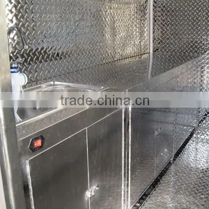 JX-FS280A Stainless Steel Mobile Fast Food Trailer With Foldable Advertising Board thumbnail-5