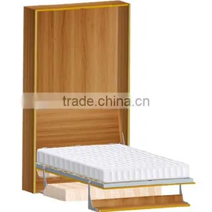 the Most Popular Folding Horizontal Wall Bed With Sofa and Bookshelf Mechanism thumbnail-1