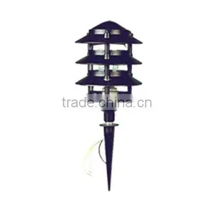 Black Finish Pagoda Mount Landscape Path Lighting thumbnail-1