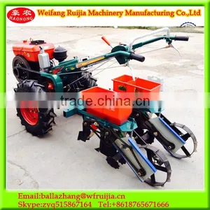 New Design Farm Machinery Fertilizer and Planting Corn Seeder Machine Used Two Wheel Diesel Engine Mini Walking Tractor thumbnail-4