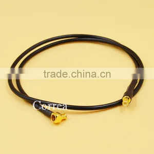 30CM MCX Male Straight to Right Angled Pigtail RG174 RF Cable thumbnail-1
