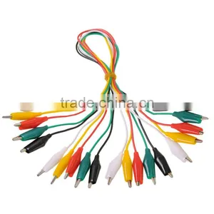 5 Color 10pcs Double-ended Test Leads Alligator Crocodile Roach Clip Jumper Wire thumbnail-1