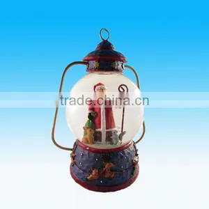 Novelty Polyresin/resin Santa Claus Christmas Snow Globe Lantern for Craft Gifts (KNS-10583) thumbnail-1