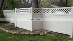PVC Lattice Privacy Fence/Hot-Selling Villa Fence thumbnail-1