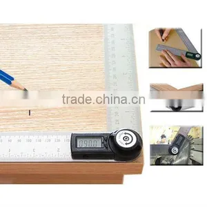 2in1 Digital Angle Finder Meter/ Protractor Stainless Steel With Moving Blade Ruler 360 Degree 400mm 0~999.9 Degree Range thumbnail-3
