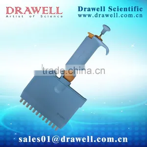 Drawell 12-channel MultiChannel 0.2 ml Plastic Variable Pipette thumbnail-1