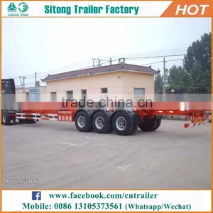 Wholesale Container Transportation Semi-trailer Customized 20ft Skeletal Trailer for Sale thumbnail-4