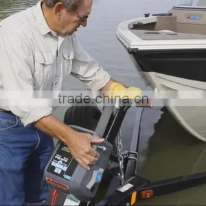 Hauling Pulling Pull Trailer 12V 2000Lbs Electric Recovery Boat Winch thumbnail-6