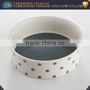 Ceramic Handpaint Fine Pet Products Pet Bowl Feeder thumbnail-1