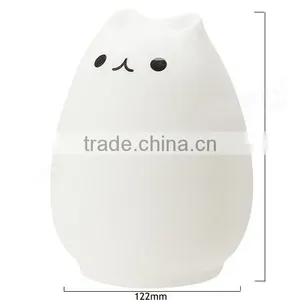 Rechargeable Color Changeable Silicone LED Sensitive Tap Control Night Light for Home thumbnail-5