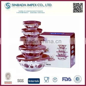 Wholesale Cheap Daily Use Glass Soup Bowl Salad Bowl, 5pcs Glass Bowl Set thumbnail-1