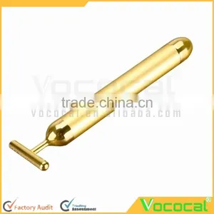 Beauty Bar 24k Golden Pulse Facial Massager T Shape Energy Beauty Bar Beauty Accessory thumbnail-2
