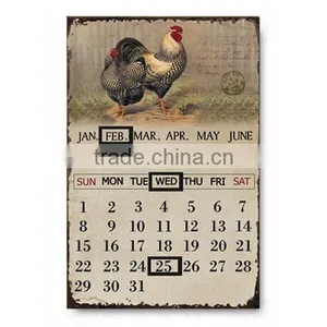 Rooster Metal Plaque Living Room Decorative Wall Plaque Cheap Plaques Wholesale thumbnail-1