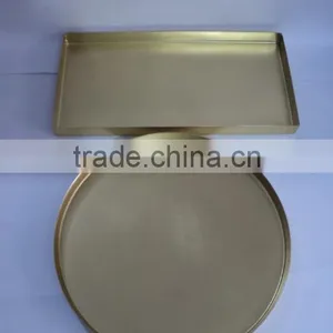 Rectangle Square Trays in Copper and Gold Finish thumbnail-4