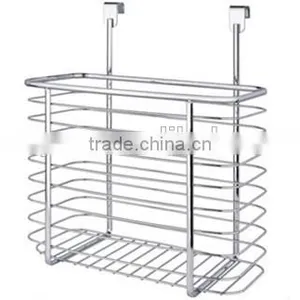 Jiangmen Kitchen Over The Cabinet Door Metal Wire Storage Basket thumbnail-5