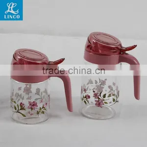 Food Safe Large Glass Oil Pot and Bottle With Handle thumbnail-1