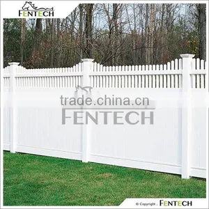 Fentech White Picket Top Decorative PVC Fence thumbnail-1