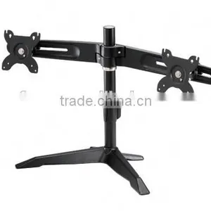 Aluminum Dual Desk LCD Monitor Arm Stand Mount thumbnail-1