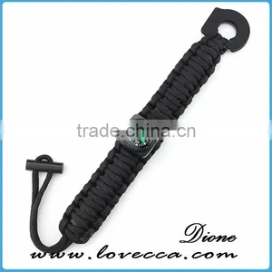 High Quality Paracord 550 Survival Bracelet Designs With Adjustable Buckle thumbnail-2