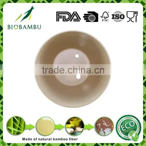 Manufacturer Supply Best Selling Items Bamboo Fiber Flower Pot With Tray thumbnail-2