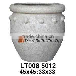 East Asia Planter Manufacturer Elegant Trading Round Poly Marbele thumbnail-1