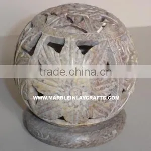Soapstone Tea Light Holder Soapstone Handicrafts Candle Holder Candle Stand, Candle Lamp thumbnail-1