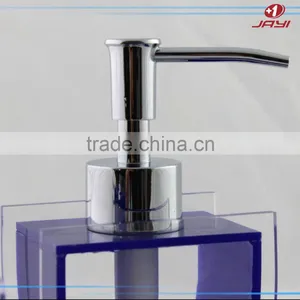 China Wholesale Luxury Pump Bottle Hotel Balfour Purple Crystal Clear Plastic Lucite Acrylic Bathroom Accessories thumbnail-6