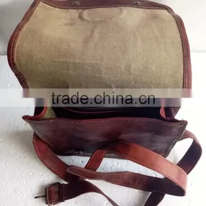 High Quality Handmade Vintage Stone Embossed Leather Women Satchel Bag thumbnail-3