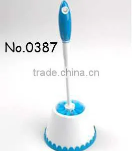 New Design Toilet Brush Plastic Cleaning Brush Sets With Holder thumbnail-1
