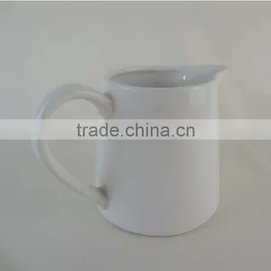 500ml White Color Emboss Ceramic Kettle Jug thumbnail-2