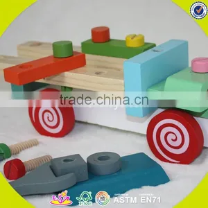 2017 Wholesale Baby Wooden Screw Toy Fashion Kids Wooden Screw Toy Popular Children Wooden Screw Toy W03C024 thumbnail-5