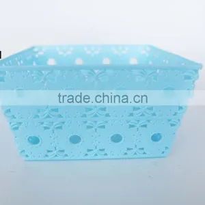 2016 New Style Plastic pp Square Fruit Basket With Sunflower thumbnail-1