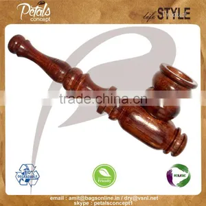Handmade Shisham Wood Smoking Pipe for Sale thumbnail-1