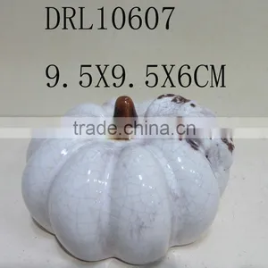 White Pumpkin Ceramic Decorations Festival Holloween Decorations thumbnail-1